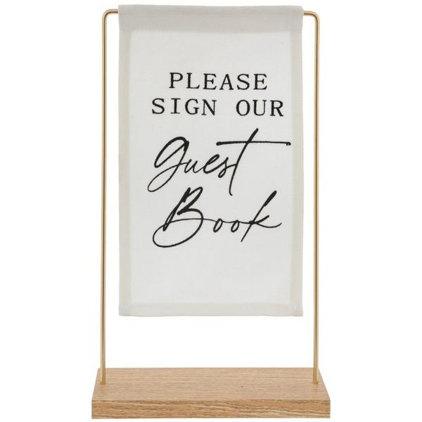 "Please Sign Our Guest Book" Canvas Sign